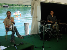Michael Hornstein (saxophone) und Guido May (drums)